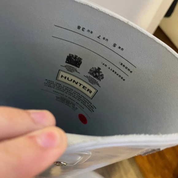 Hunter Original Refined Tall boots Light GRAY - Picture 5 of 6